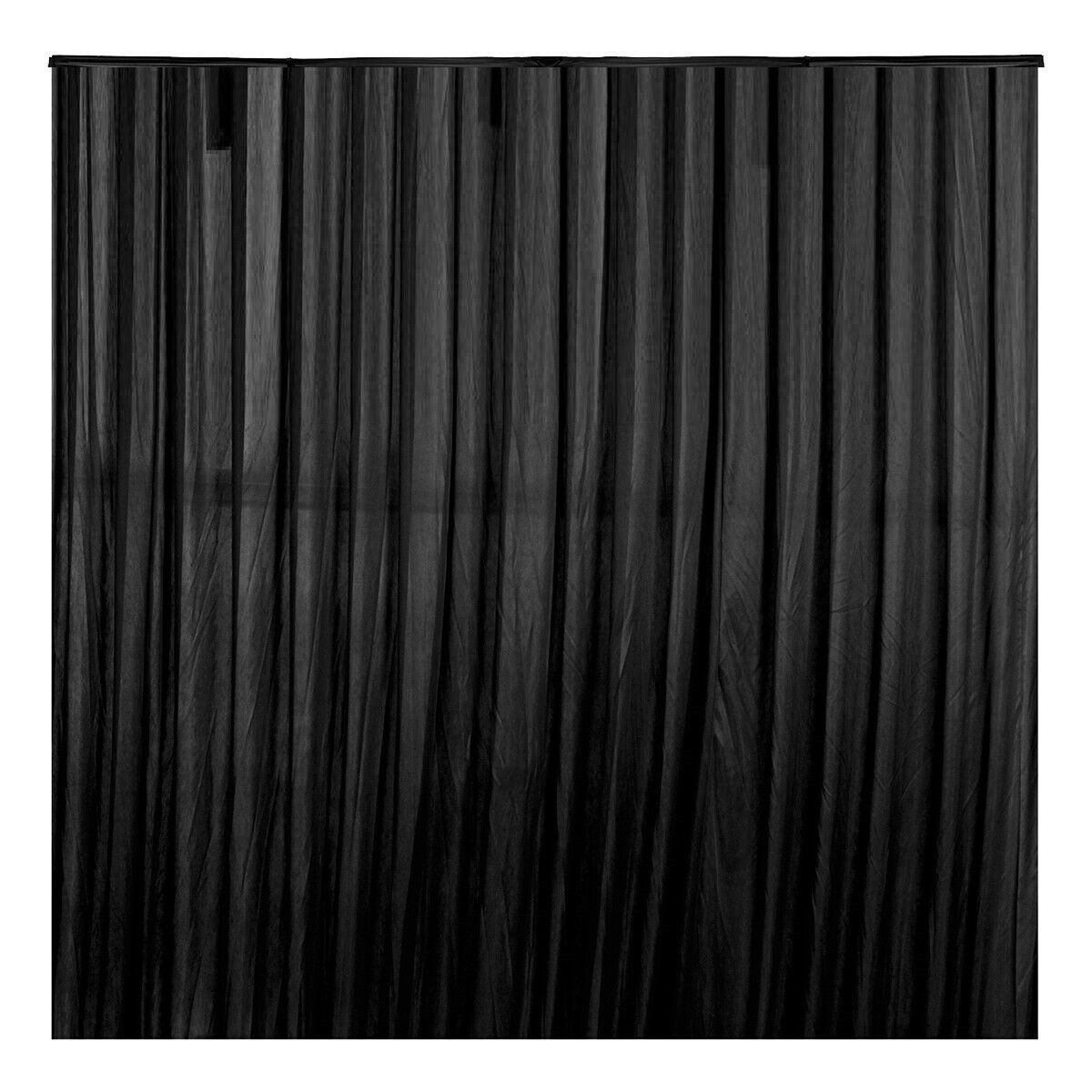 3x3m Black Stage Backdrop Curtain / Drape